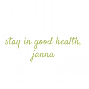in good health, janna